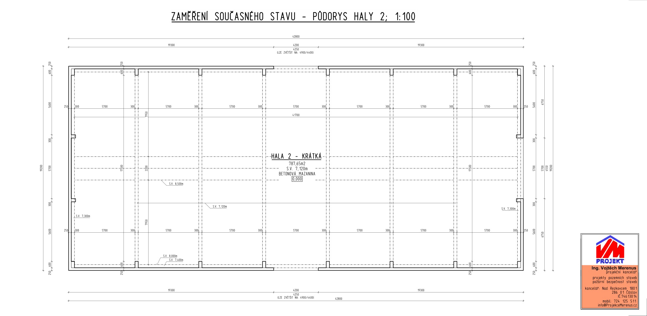 Hall 2 – floor plan (technical drawing)