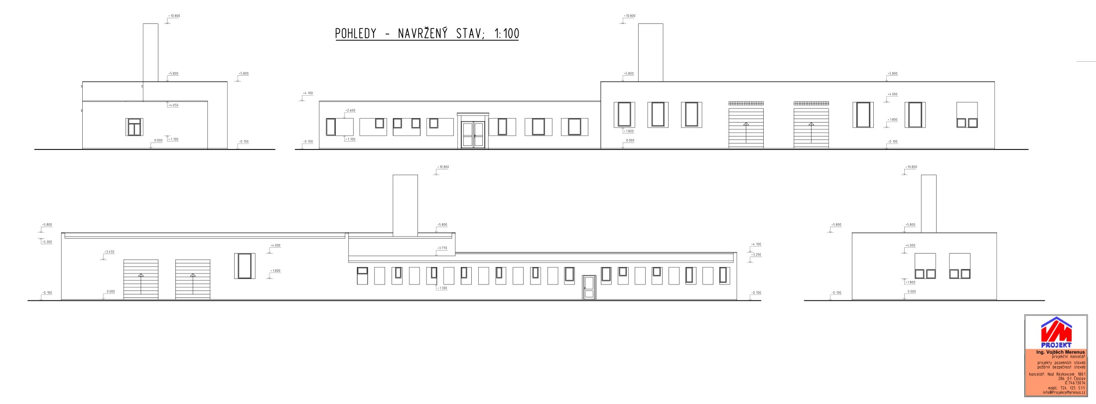 Main Building – elevations (technical drawing)