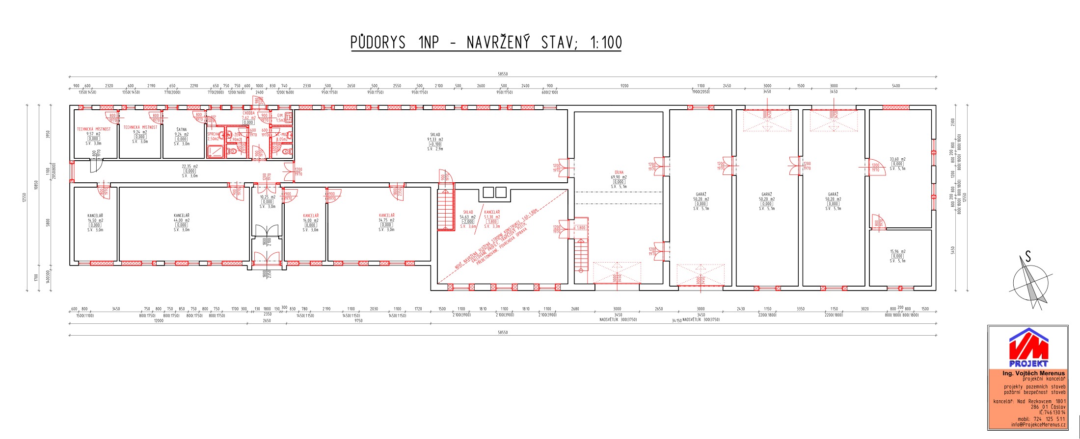 Main Building – ground floor plan (technical drawing)